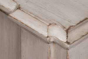 Sarreid Villefranche Sideboard - Elegant Washed White Finish With 3 Removable Shelves In Reclaimed Pine White  40758