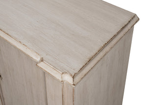 Sarreid Villefranche Sideboard In Elegant Stone Grey - Stylish Storage With 3 Removable Shelves, Reclaimed Pine Grey  40758-1