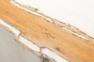 Sarreid Villefranche Sideboard - Elegant Washed White Finish With 3 Removable Shelves In Reclaimed Pine White  40758