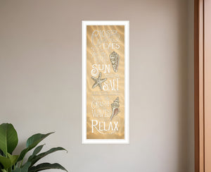 Homeroots Close Your Eyes 2 White Framed Print Wall Art White Wood Print 407619