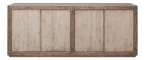 Sarreid St Martin Sideboard - Stylish Soft Grey Finish With 2 Removable Shelves, Crafted From Reclaimed Pine Grey  40761