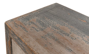 Sarreid St Martin Sideboard - Stylish Soft Grey Finish With 2 Removable Shelves, Crafted From Reclaimed Pine Grey  40761