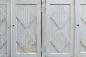 Sarreid Roanne Sideboard - Stylish Reclaimed Pine With 2 Removable Shelves In Chic Blue/Grey Finish Blue  40765