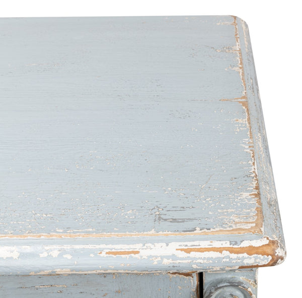 Sarreid Roanne Sideboard - Stylish Reclaimed Pine With 2 Removable Shelves In Chic Blue/Grey Finish Blue  40765