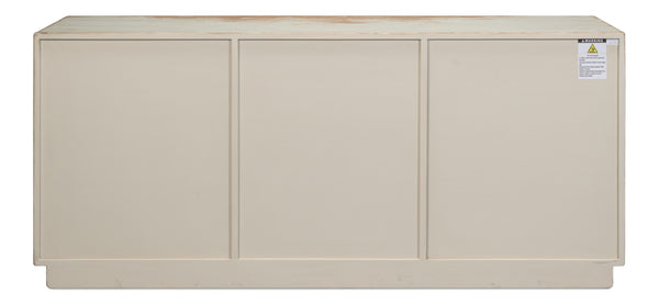 Sarreid Louvered Sideboard Sage - Stylish Reclaimed Pine With 3 Removable Shelves For Versatile Storage Green  40768-4