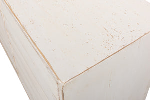 Sarreid Louvered Sideboard - Whitewashed Reclaimed Pine With 3 Removable Shelves For Stylish Storage Solutions White  40768