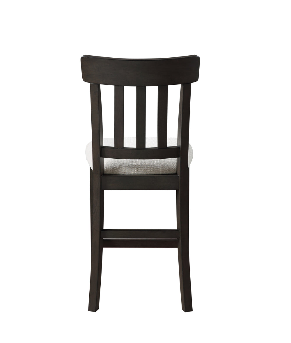 English Elm Steve Silver - Napa 7-Piece Counter Height Dining Set in Dusky Cedar Finish with Plank Top, Double Pedestal Base B081S00194