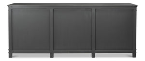 Sarreid Marksman Sideboard In Concrete Grey - Stylish Storage With 3 Removable Shelves & Reclaimed Pine Grey  40771