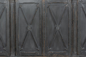 Sarreid Marksman Sideboard In Concrete Grey - Stylish Storage With 3 Removable Shelves & Reclaimed Pine Grey  40771