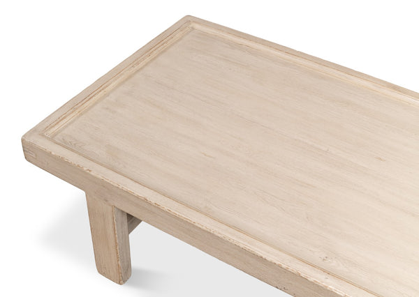 Sarreid Large Wood Panel Coffee Table In Elegant French Grey - Reclaimed Pine Design For Timeless Style Grey  40774