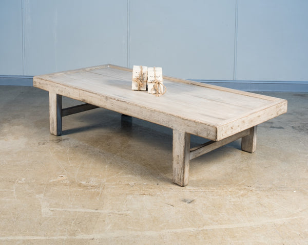 Sarreid Large Wood Panel Coffee Table In Elegant French Grey - Reclaimed Pine Design For Timeless Style Grey  40774