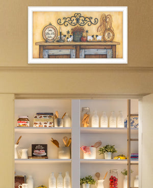 Homeroots Come Gather At Our Table 3 White Framed Print Wall Art White Wood Print 407800