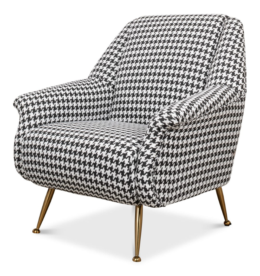 Sarreid Ziegfeld Armchair - Luxurious Zucca Linen With Gleaming Golden Stainless Steel For Elegant Comfort Multicolor  40789