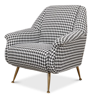 Sarreid Ziegfeld Armchair - Luxurious Zucca Linen With Gleaming Golden Stainless Steel For Elegant Comfort Multicolor  40789