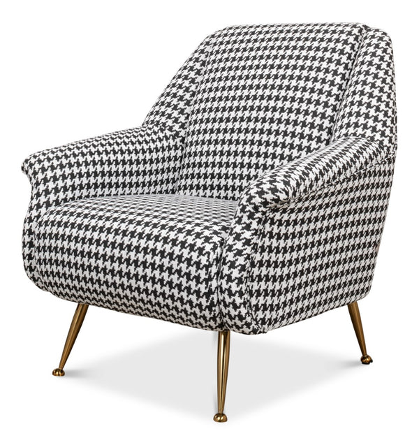 Sarreid Ziegfeld Armchair - Luxurious Zucca Linen With Gleaming Golden Stainless Steel For Elegant Comfort Multicolor  40789