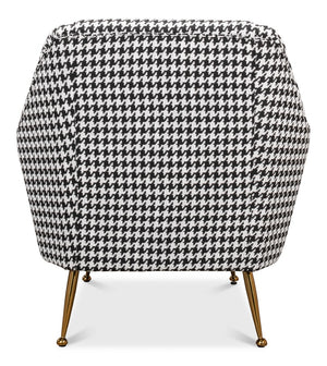 Sarreid Ziegfeld Armchair - Luxurious Zucca Linen With Gleaming Golden Stainless Steel For Elegant Comfort Multicolor  40789