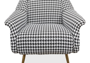 Sarreid Ziegfeld Armchair - Luxurious Zucca Linen With Gleaming Golden Stainless Steel For Elegant Comfort Multicolor  40789