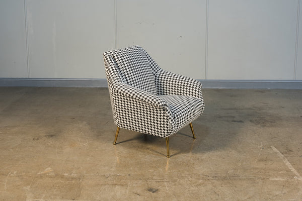 Sarreid Ziegfeld Armchair - Luxurious Zucca Linen With Gleaming Golden Stainless Steel For Elegant Comfort Multicolor  40789