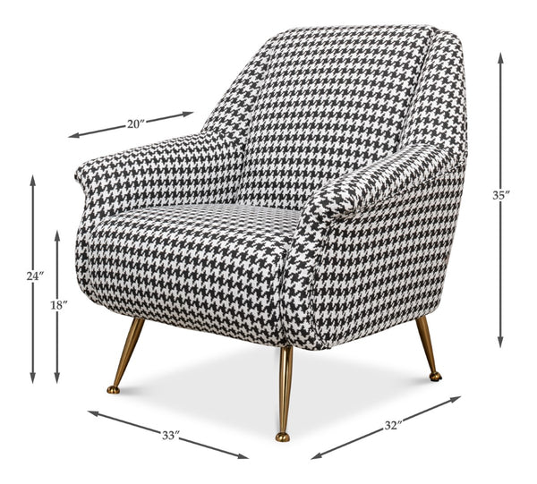 Sarreid Ziegfeld Armchair - Luxurious Zucca Linen With Gleaming Golden Stainless Steel For Elegant Comfort Multicolor  40789