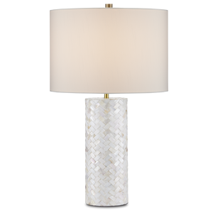 Meraki Mother-of-Pearl Table Lamp – Elegant Contemporary Design with Handcrafted Natural Beauty