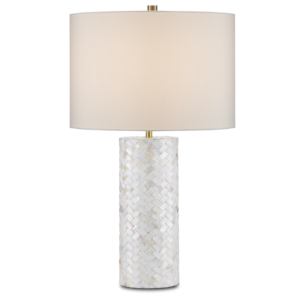 Meraki Mother-of-Pearl Table Lamp – Elegant Contemporary Design with Handcrafted Natural Beauty