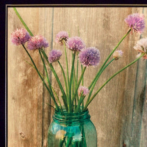 HomeRoots Set of Two Rustic Country Sunflowers and Chives Framed Prints for Charming Farmhouse Decor Black 29 x 18 407905