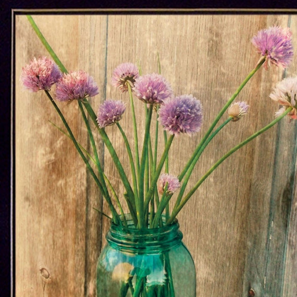 HomeRoots Set of Two Rustic Country Sunflowers and Chives Framed Prints for Charming Farmhouse Decor Black 29 x 18 407905