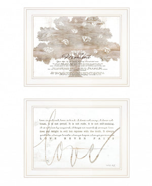 HomeRoots Set of Two Rustic Farmhouse Framed Prints - Charming Wall Art for Home Décor and Personal Touch White 19 x 31 407928