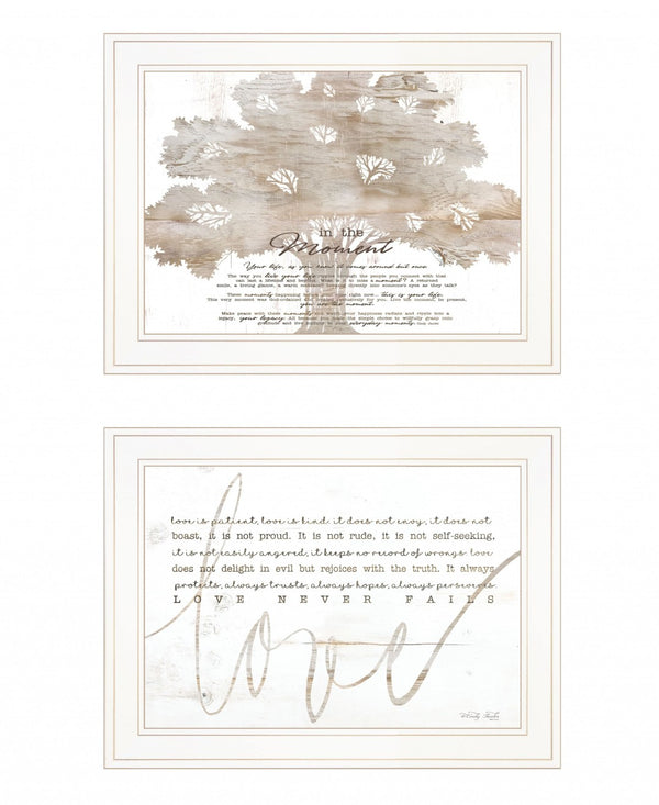 HomeRoots Set of Two Rustic Farmhouse Framed Prints - Charming Wall Art for Home Décor and Personal Touch White 19 x 31 407928