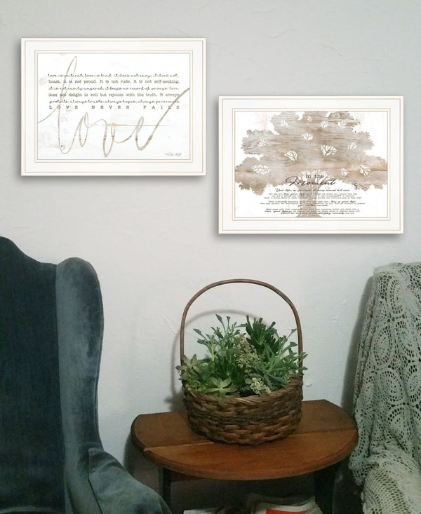 HomeRoots Set of Two Rustic Farmhouse Framed Prints - Charming Wall Art for Home Décor and Personal Touch White 19 x 31 407928