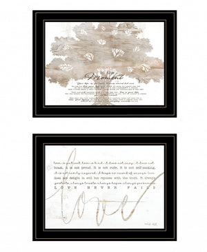 HomeRoots Set of Two Rustic Farmhouse Framed Prints - Charming Wall Art for Home Décor and Personal Touch Black and Gold 19 x 31 407929