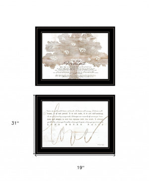 HomeRoots Set of Two Rustic Farmhouse Framed Prints - Charming Wall Art for Home Décor and Personal Touch Black and Gold 19 x 31 407929