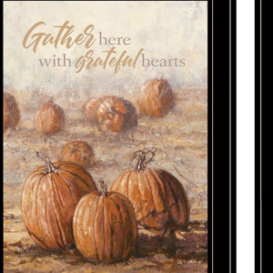 HomeRoots Set of Three Harvest Moon Framed Prints for Rustic Kitchen Wall Art – Autumn Charm Decor Black and Gold 31 x 35 407946