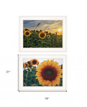 Homeroots Set Of Two Midwest Living 1 White Framed Print Wall Art White Wood Print 407950