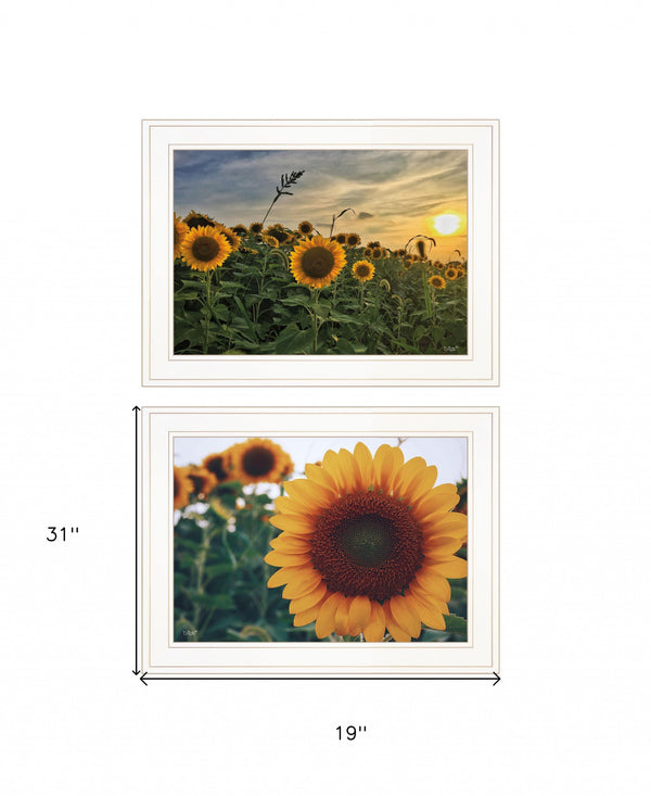 Homeroots Set Of Two Midwest Living 1 White Framed Print Wall Art White Wood Print 407950