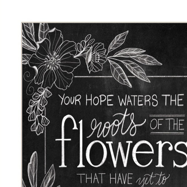 Homeroots Set Of Two Black And White Flowers In Bloom White Framed Print Wall Art White Wood Print 407966