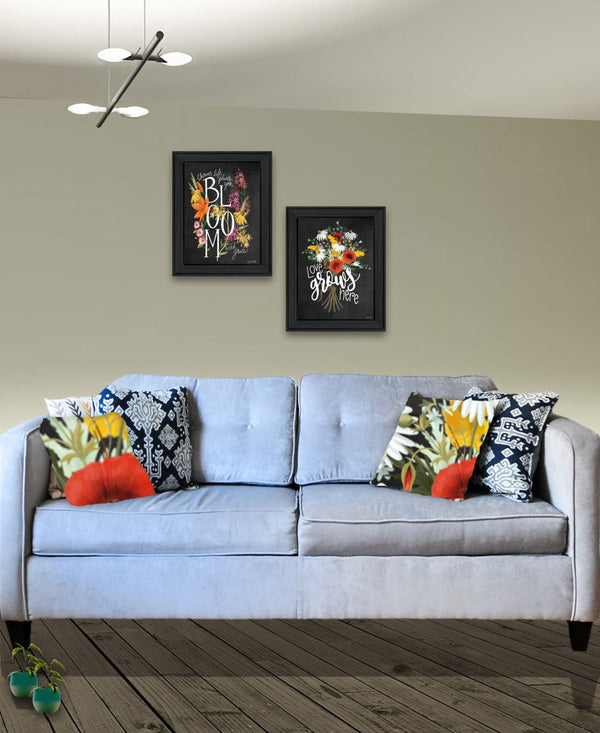 HomeRoots Set of Two Rustic Framed Wall Art Prints - Modern Farmhouse Decor for a Cozy Home Ambiance Charcoal 31 x 19 407971
