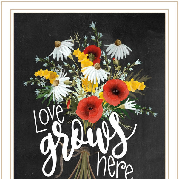 Homeroots Set Of Two With Grateful Hearts White Framed Print Wall Art  Wood Print 407981