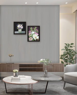 Homeroots Set Of Two Lilac And Wild Plum Bouquet Black Framed Print Wall Art Black And Gold Wood Print 407987