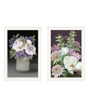 HomeRoots Set of Two Lilac & Wild Plum Framed Prints - Rustic Wall Art for Modern Farmhouse Décor 407994