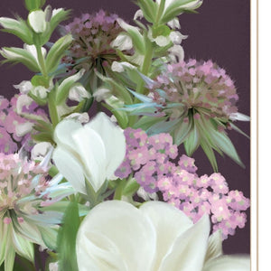 HomeRoots Set of Two Lilac & Wild Plum Framed Prints - Rustic Wall Art for Modern Farmhouse Décor 407994