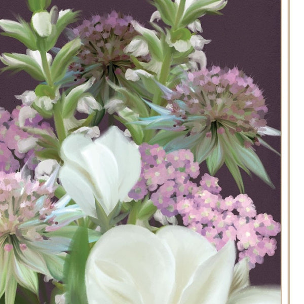 HomeRoots Set of Two Lilac & Wild Plum Framed Prints - Rustic Wall Art for Modern Farmhouse Décor 407994