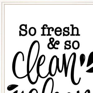HomeRoots Set of Two Stylish White Framed Prints for Bathroom Décor - Modern Farmhouse Art for Any Space 407995