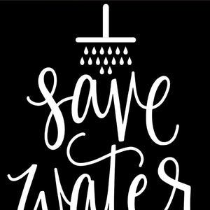 Homeroots Set Of Two Clean Or Shower Together Black Framed Print Bathroom Wall Art Black And Gold Wood Print 407996