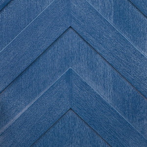 English Elm K&K Farmhouse Kitchen Island with 3D Wave Stripes Ash Veneer, Drop Leaf, Rolling Cart Storage Navy Blue N707P207915E