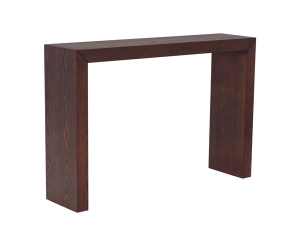 Sunpan Arch Console Table - Sleek Contemporary Design Perfect for Small Spaces and Versatile Home Decor Mahogany