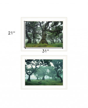 HomeRoots Set of Two Enchanted Forest Framed Prints - Rustic Charm Meets Modern Style for Any Room 408031