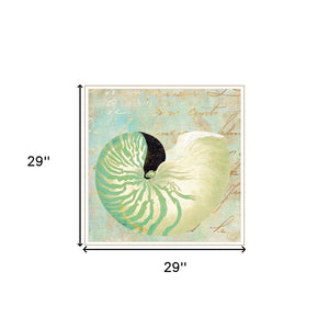 HomeRoots Set of Four Ocean Prints - White Framed Coastal Wall Art for Modern Farmhouse Decor, 29" x 29" 408058