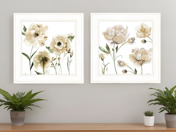 Homeroots Set Of Two Brittany I And Sea Ii 1 White Framed Print Wall Art White Wood Print 408067