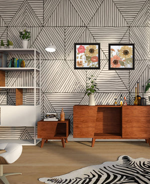 Homeroots Set Of Two Earth To Petals 1 Black Framed Print Wall Art Black And Gold Wood Print 408075